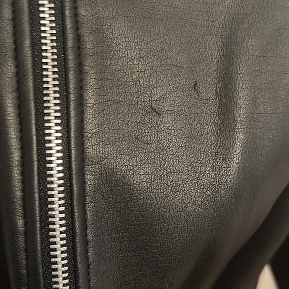 The Avenue black leather like coat - Picture 6 of 8